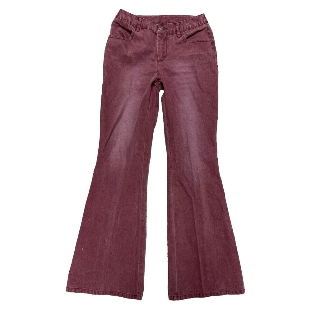 Vintage Y2K Flared Jeans Womens Purple Jeanology Size 4